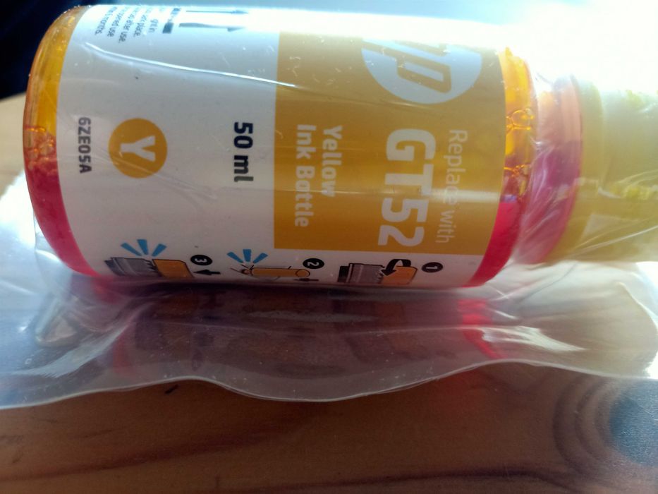 HP GT52 magenta cyan yellow kpl nowe oryginalne