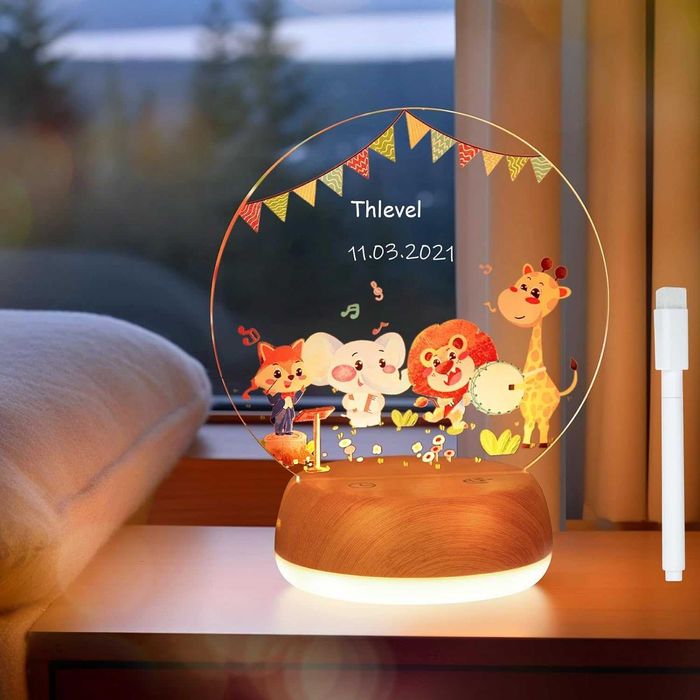 Lampka nocna 3d led nowa