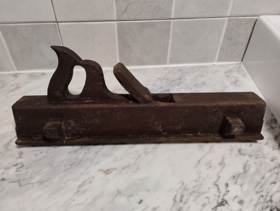 Plaina muito antiga em efeito de relevo