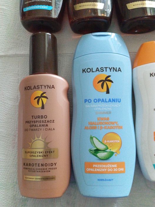 Zestaw kosmetyków do opalania