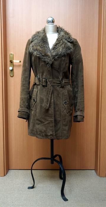 damski płaszcz skóra C&A rozm. 38/40