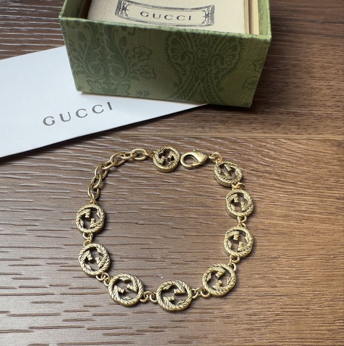 Bransoletka Gucci stare złoto
