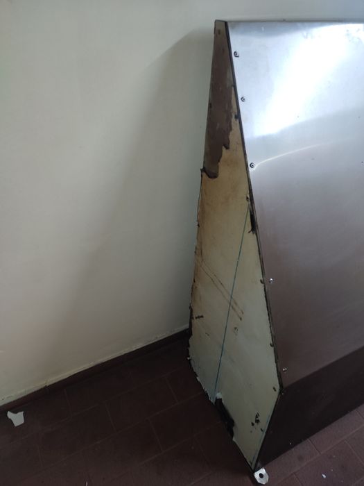 Duży okap stal nierdzewna