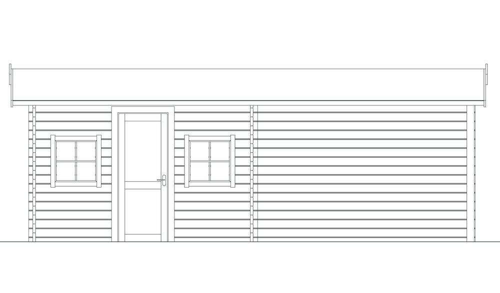 Domek Letniskowy Drewniany 16 m2 z Altanką 16 m2 - Lobelia