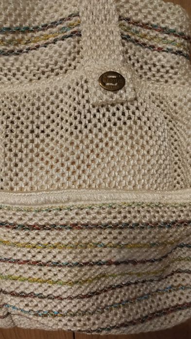 Torebka   z dzianiny , plażowa.