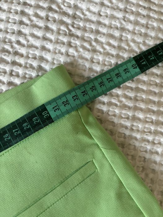Zara spodnie eleganckie limonkowe xs 34 lekko rozszerzane zielone