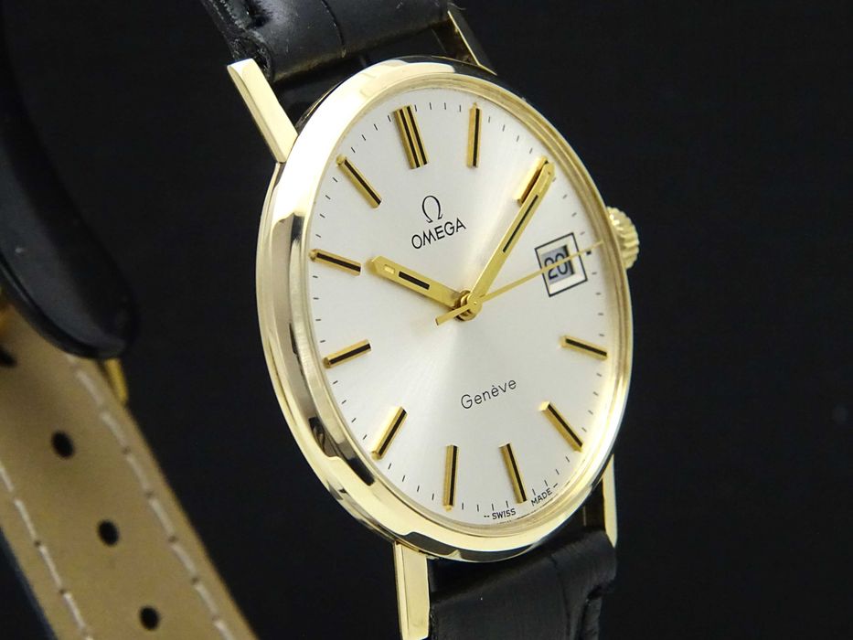 Złota Omega Geneve Cal.1030 pr.0,375 9ct rok prod.1972