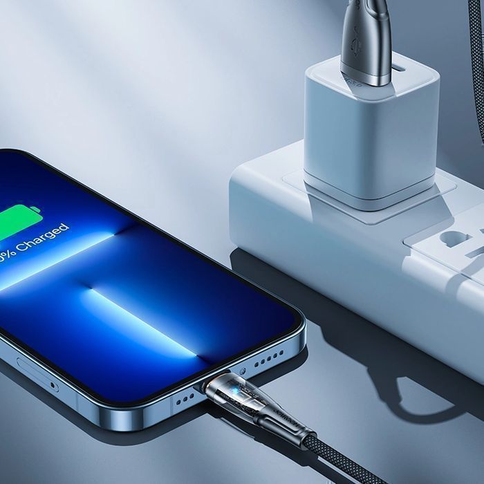 Joyroom kabel z inteligentnym wyłącznikiem USB-A - Lightning 2.4A 1.2m