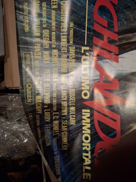 Cartaz Cinema Highlander Os Imortais queen