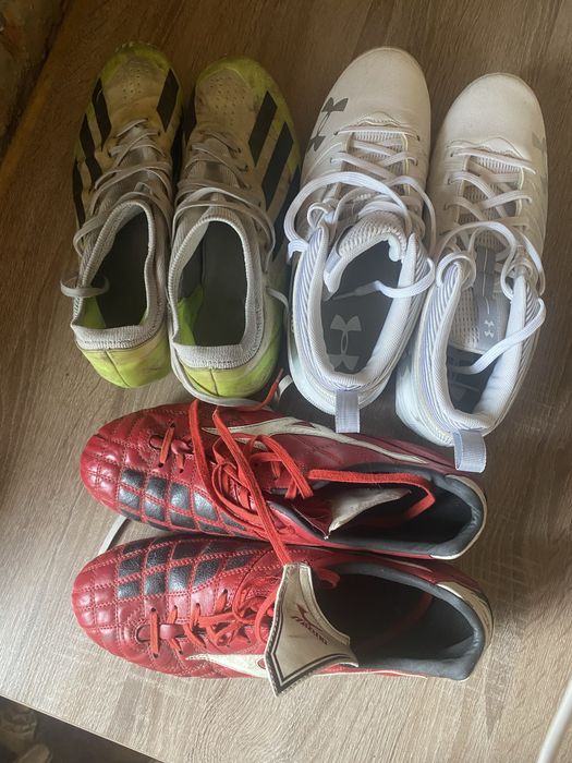 Кожаные футбольные бутсы Mizuno, Nitro, Adidas.