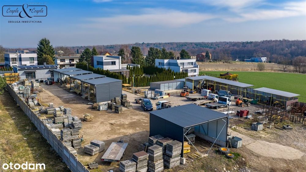 Gotowa baza firmy - budynek 2020r plac utwardzony