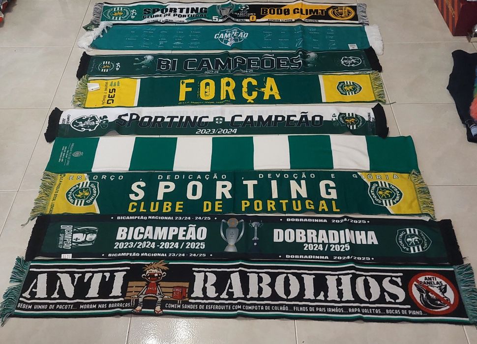 9 echarpes  bufandas ,scarf do SCPortugal