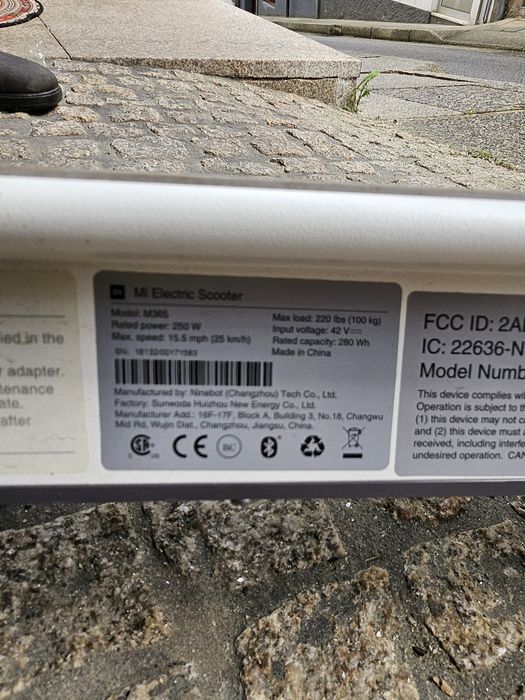 Trotinete elétrica Xiaomi M365