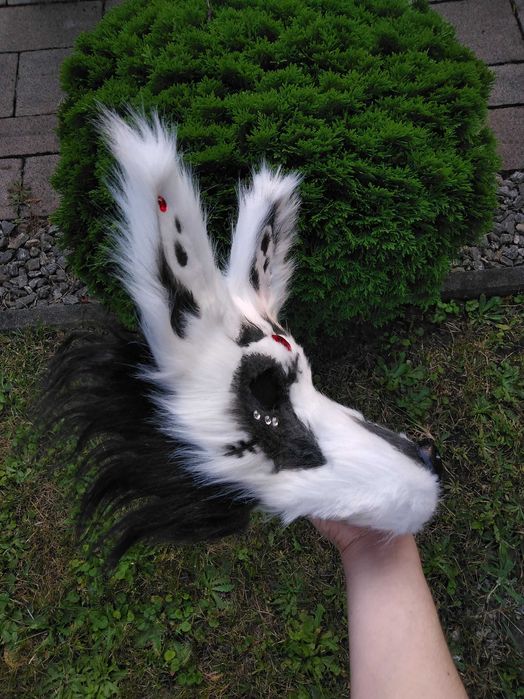 Maska wilka, Wolf mask, Therian mask, Halloween
