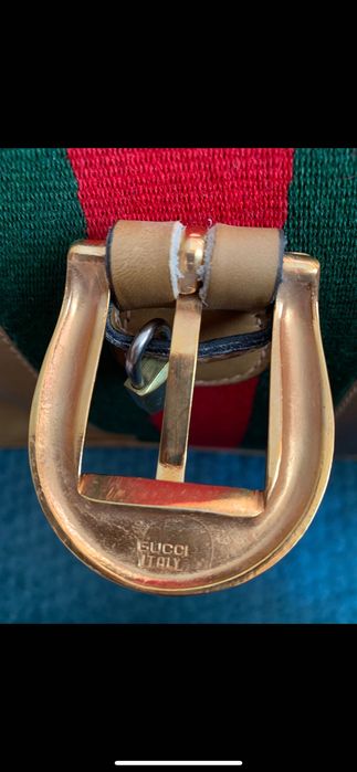 Вінтажна шкіряна оригінальна валіза Gucci 1970 років, ретро чемодан
