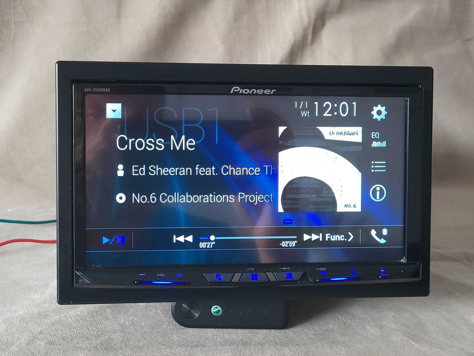 Pioneer AVH-Z9200DAB Bezprzewodowy CarPlay i Android Auto DVD/USB/FLAC
