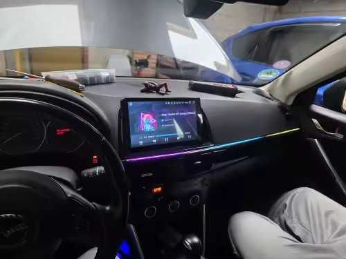 Полноцветная светодиодная подсветка салона автомобиля с ДУ