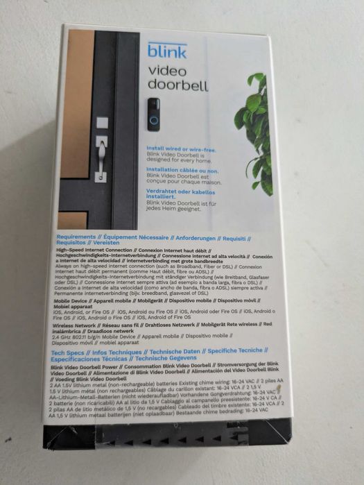 Blink Video Doorbell Campainha wireless | Nova - Ainda em Caixa