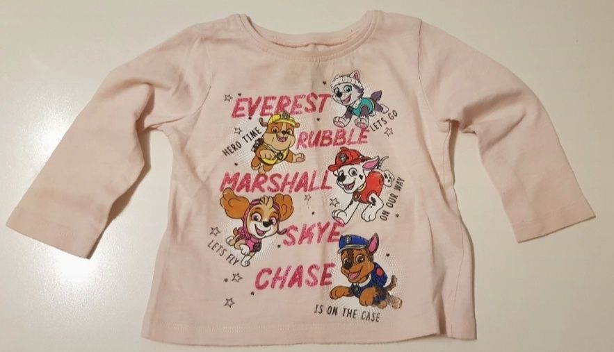 Next 74 śliczna bluzeczka psi patrol 6-9 miesięcy