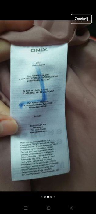 Ala skórzana kurtka w kolorze brudnego pudrowego różu
