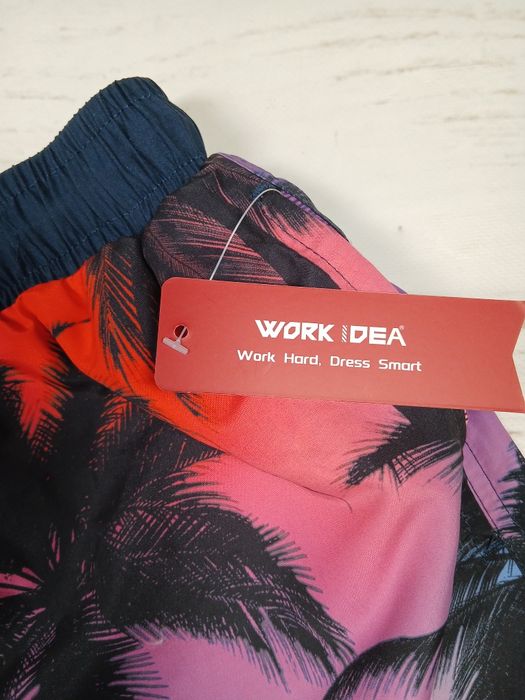 Work Idea szorty kąpielowe męskie L palmy beach shorts nowe