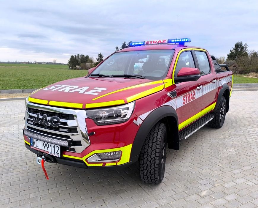 JAC T8 PRO SPECJALNY Strażacki Pożarniczy 4x4  Nowy PICKUP dla Waszej Jednostki OSP STRAŻ