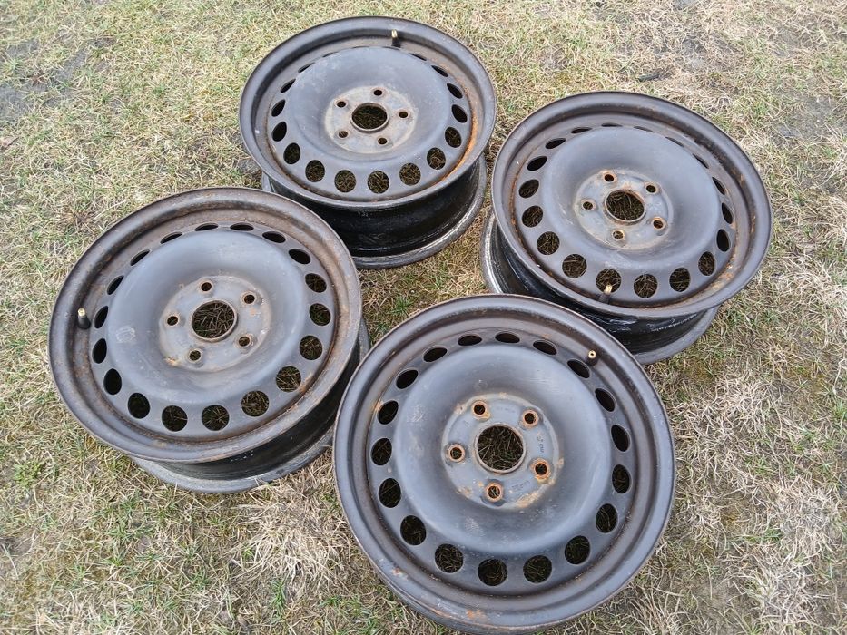 Felgi stalowe 15 cali oryginalne VOLKSWAGEN 5x112!! MONTAŻ!!