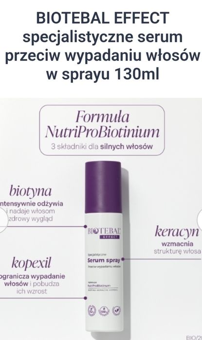 BIOTEBAL Serum Spray przeciw wypadaniu włosów,  130 ml