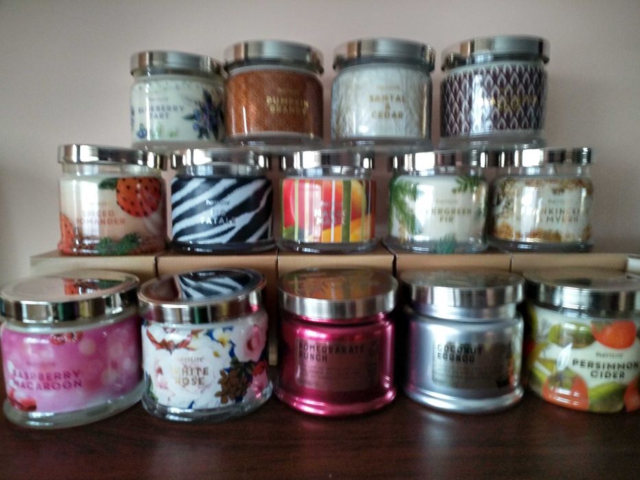 Świece Partylite duży wybór zapachów