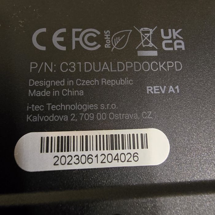 Док станція для ноутов Dell HP Asus Aser i-tec USB-C 77W Нова