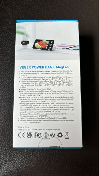 Powerbank 10 000 mAh Apple Watch iPhone MagSafe 25W Veger PD30