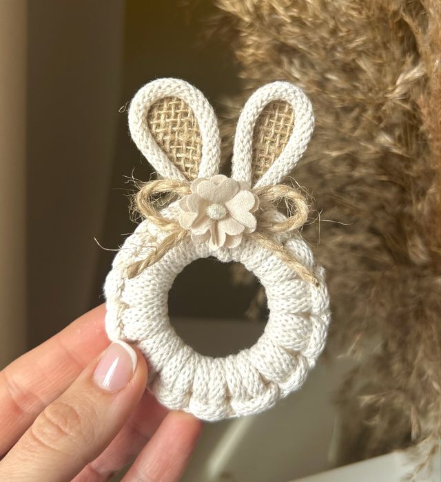 Podstawka pod jajko boho dekroacja wielkanocna na stol