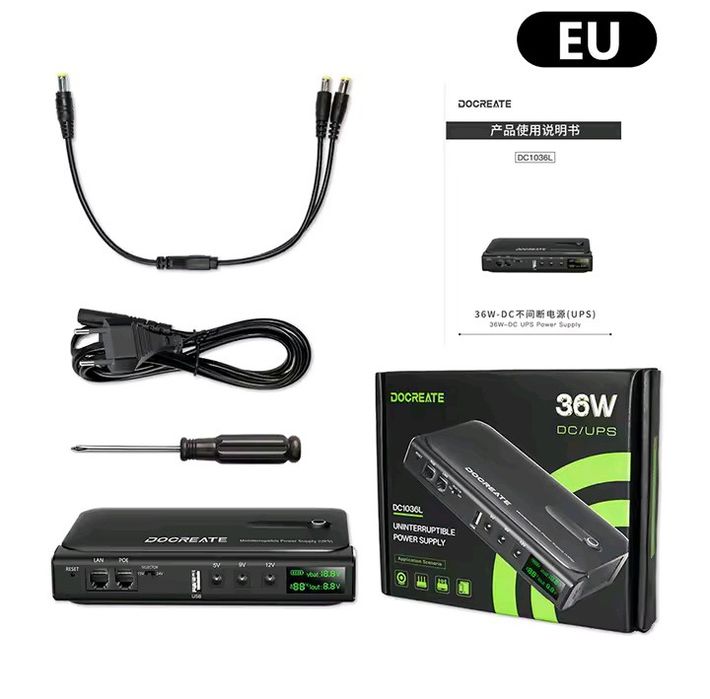 УПС ДБЖ павербанк  для роутера и ONU UPS DC1018L  /  WGP 301 5в/9в/12в