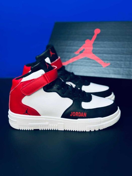 Мужские зимние кроссовки на меху Jordan натуральная кожа супер тёплые