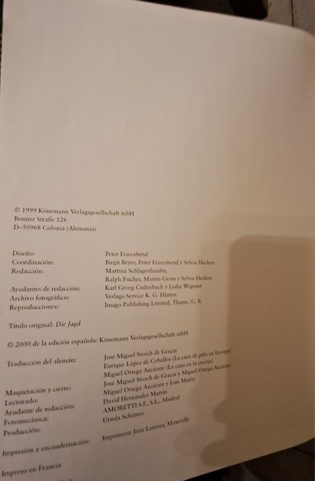 Livro sobre Caça,  em Castelhano, Kurt G. Blüchel