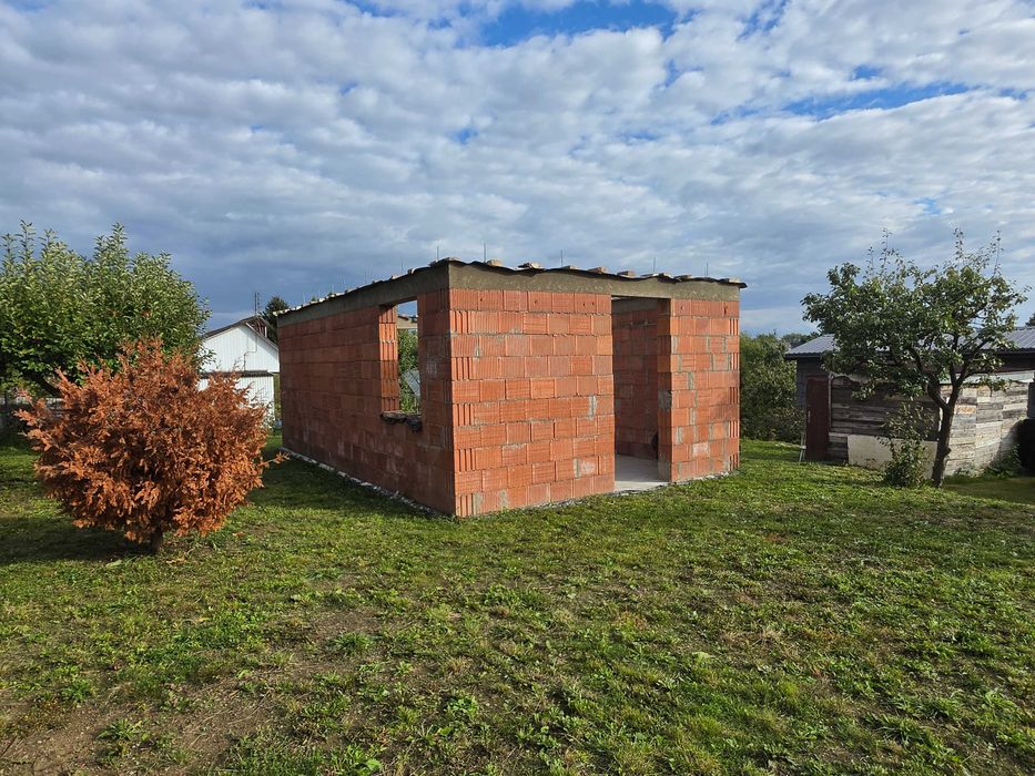Działka ROD,,Skarbówka" w Szczecinie o powierzchni 450m2 z domem murowanym w trakcie budowy !