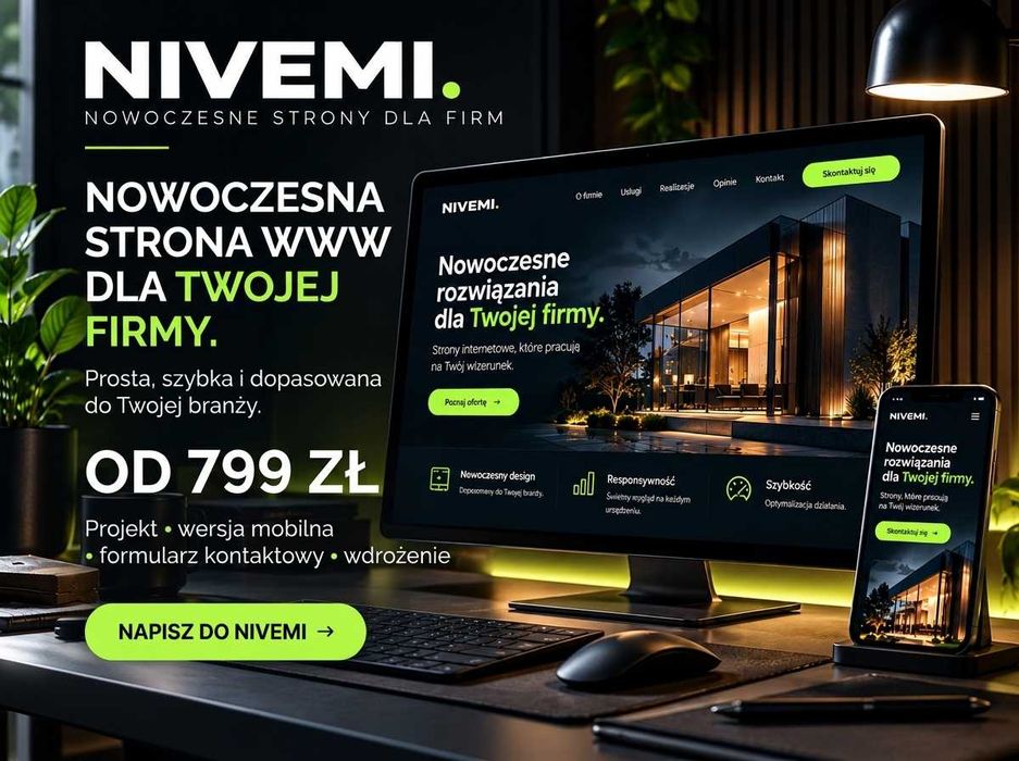 Strona internetowa dla firmy | od 799 zł