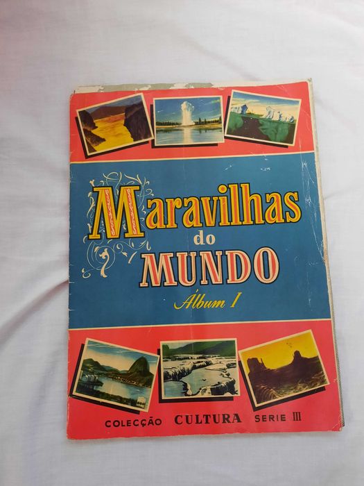 Caderneta de cromos, MARAVILHAS DO MUNDO, completa.