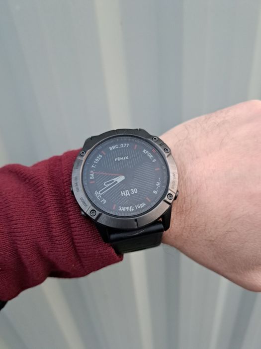 Garmin Fenix 6X sapphire. GPS Годинник Стан Супер