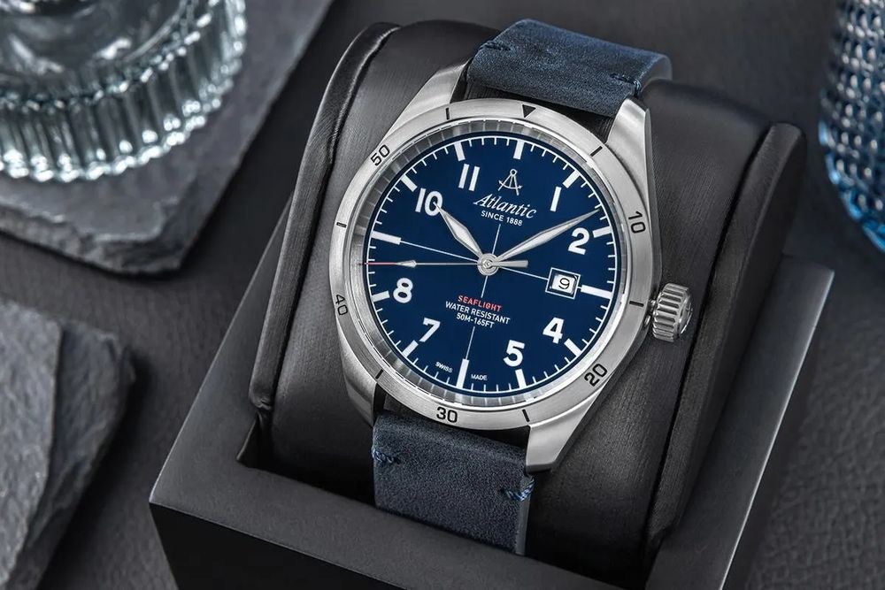 zegarek męski atlantic seaflight 70351.41.55 + box