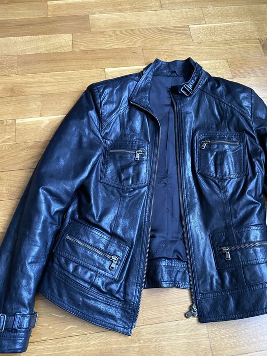 Куртка кожанная черная
