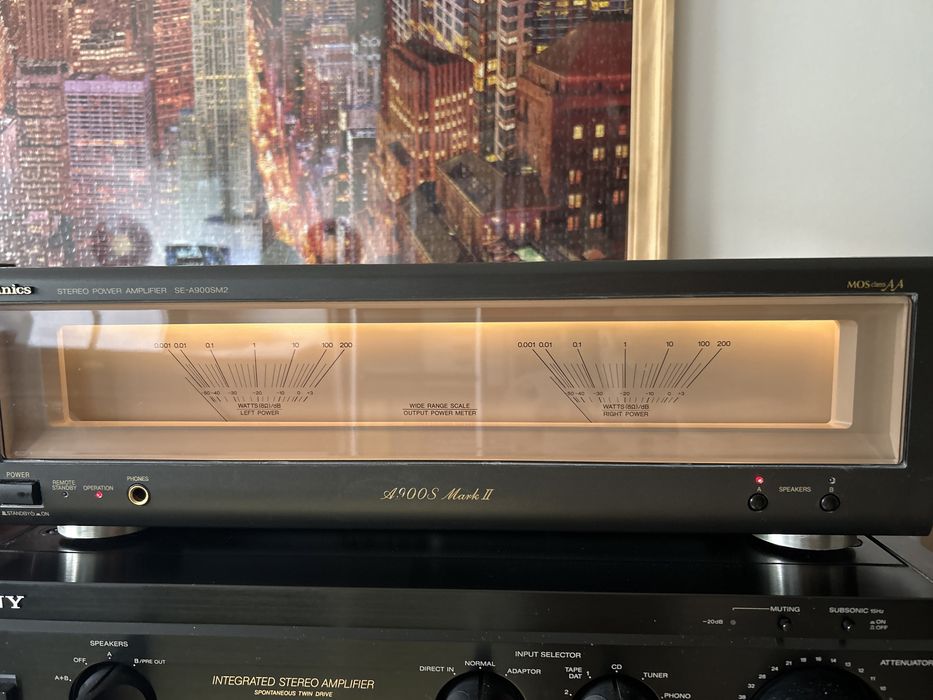 Amplificador Technics SE-A900SM2 e Pré Technics SU-C800U