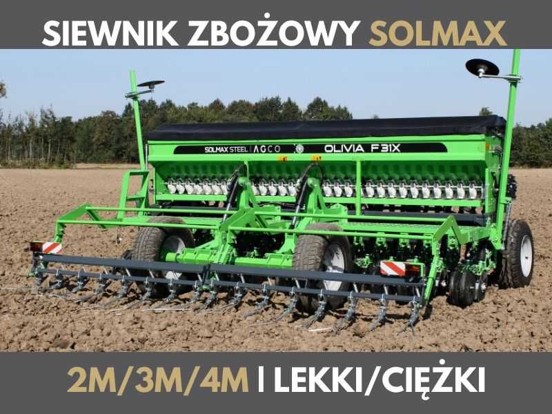 Siewnik talerzowy, zbożowy i do trawy, SOLMAX Olivia F23X 3m