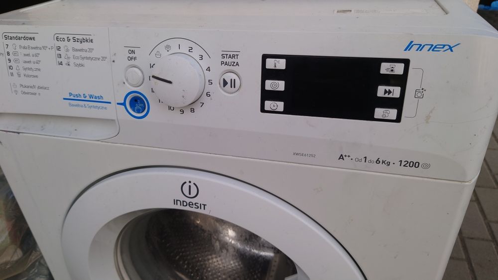 Moduł sterujący wyswietlacza pralki Indesit XWSE61252
