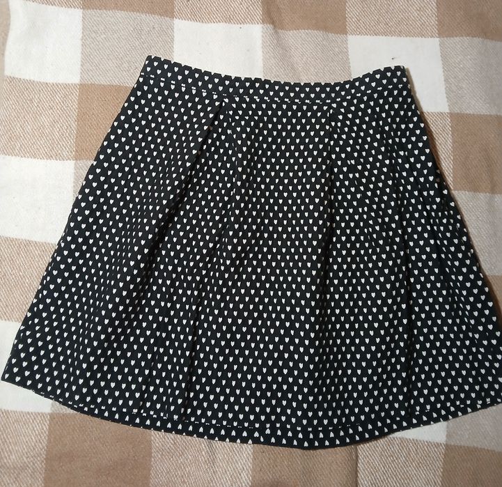 Юбка в мелкое сердечко