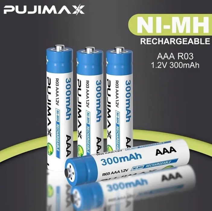 Аккумуляторные ААА перезаряжаемые батарейки аккумулятор 1,2в NiMH