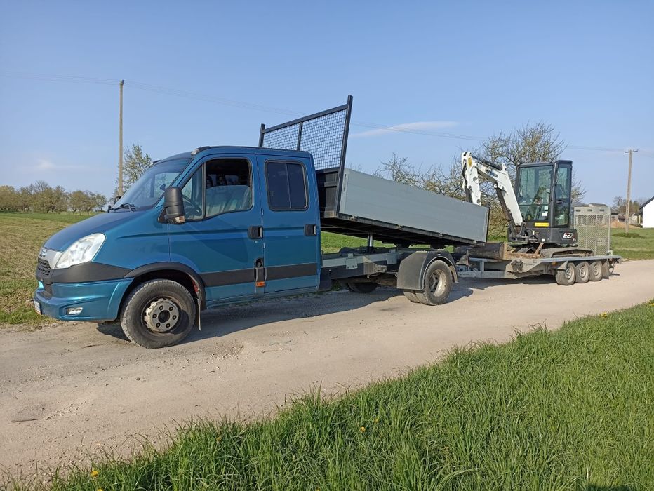 wypożyczalnia wynajem minikoparka mini koparka 3 tony bobcat jcb cat