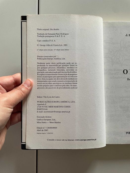 J. R. R. Tolkien: O Hobbit [Europa-América]