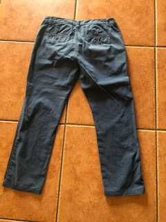 calcas azuis de sarja tamanho m