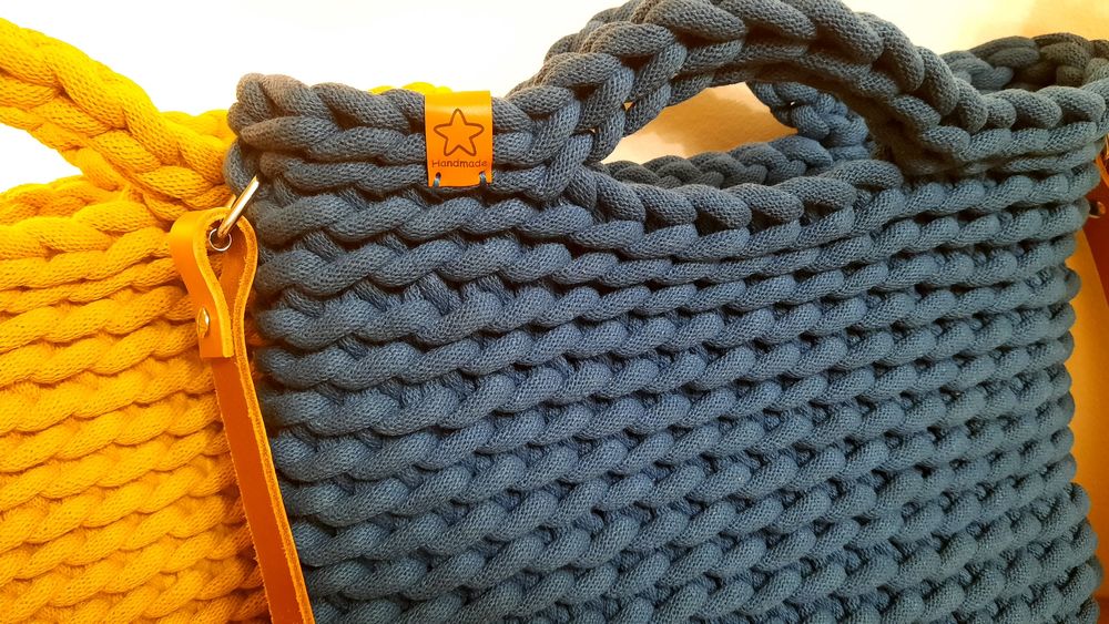 Torebka sznurek 9mm, rękodzieło,handmade